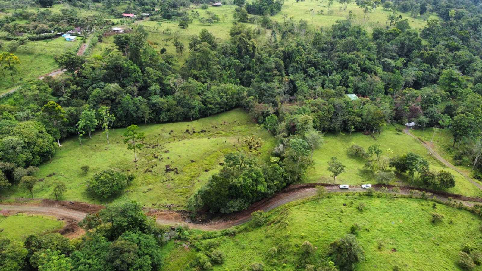 Nearby land aerial view